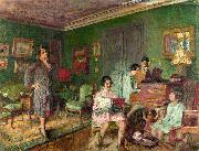 Edouard Vuillard Madame Andre Wormser and her Children oil painting artist